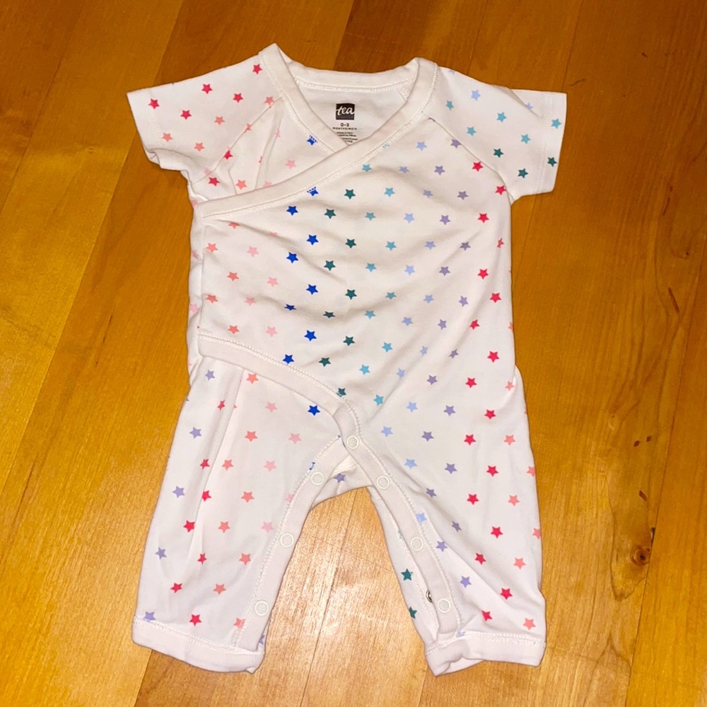 Tea short sleeve romper